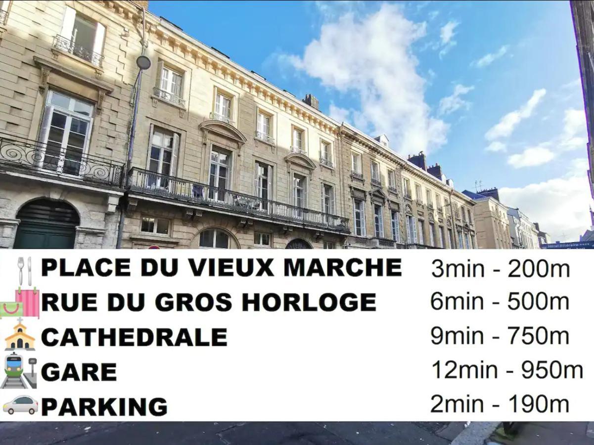 Le Palm ✧ Duplex Centre Historique Rouen Apartman Kültér fotó